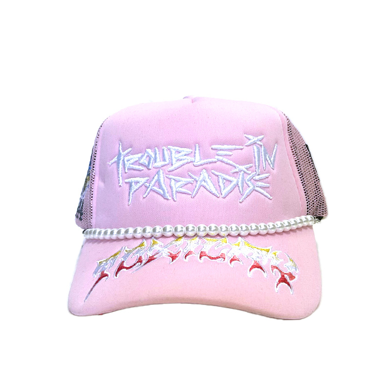 TROUBLE IN PARADISE TRUCK HAT -PINK-