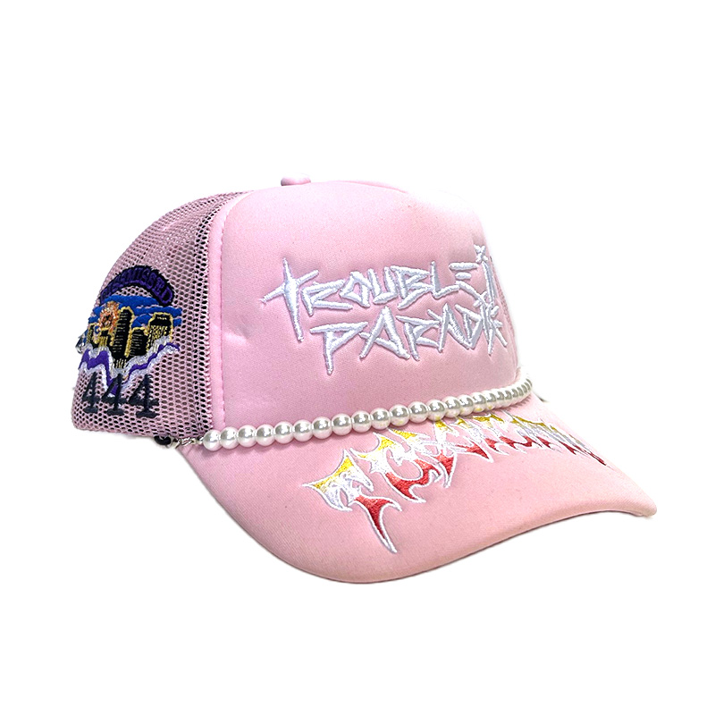 TROUBLE IN PARADISE TRUCK HAT -PINK-