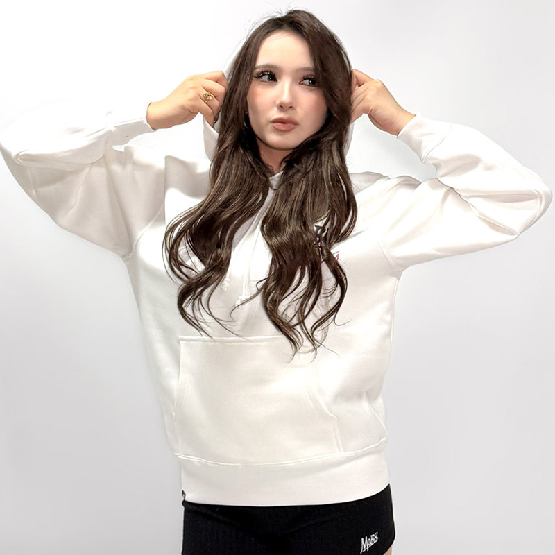 FC HEART DRIP GRAFFITI HOODIE -WHITE- (LADIES)