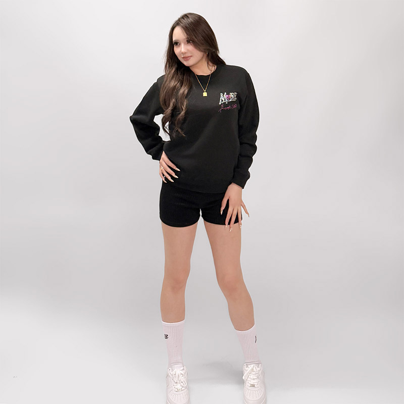FC STONE CREW SWEAT -BLACK- (LADIES)
