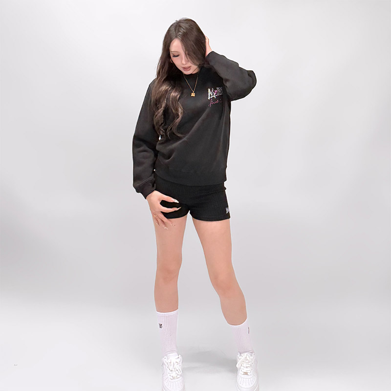 FC STONE CREW SWEAT -BLACK- (LADIES)