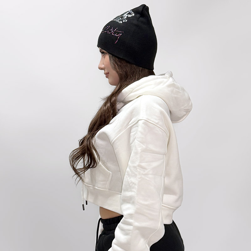 FC STONE BEANIE -BLACK- (LADIES)