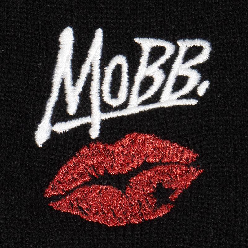 GLITTER KISS BEANIE -BLACK-
