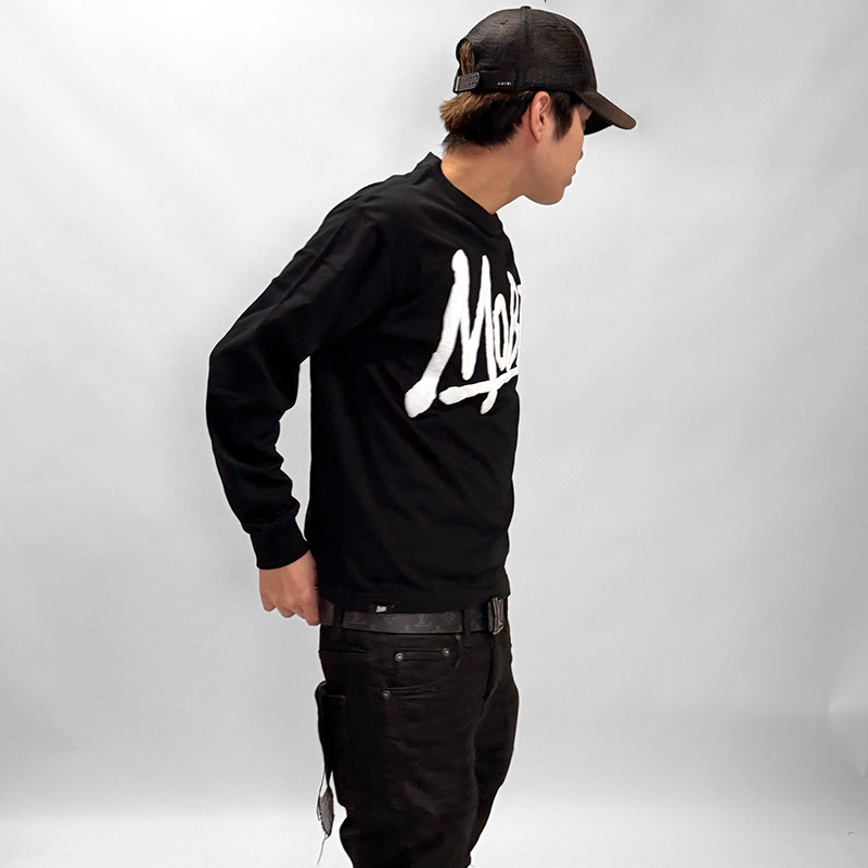 (P)OG L/S T-SHIRT -BLACK×PINK-