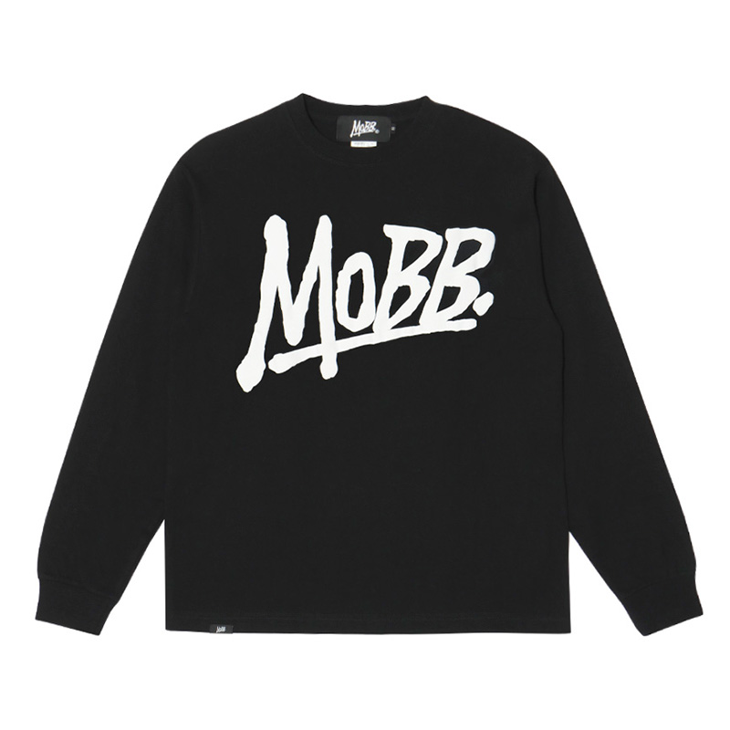 (P)OG L/S T-SHIRT -BLACK×WHITE -