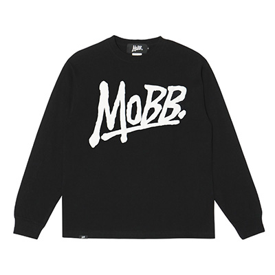 (P)OG L/S T-SHIRT -BLACK×WHITE -