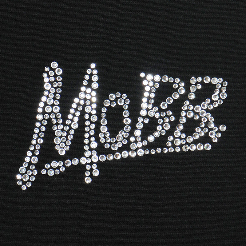 OG RHINESTONE L/S T-SHIRT -BLACK×WHITE-