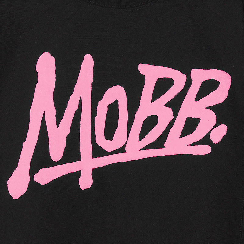 (P)OG CREW SWEAT -BLACK/PINK-