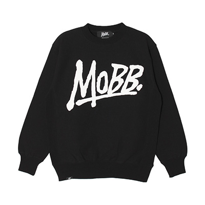 (P)OG CREW SWEAT -BLACK/WHITE-