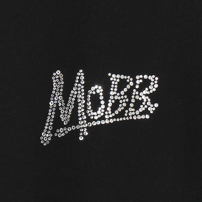OG RHINESTONE CREW SWEAT -BLACK×WHITE-