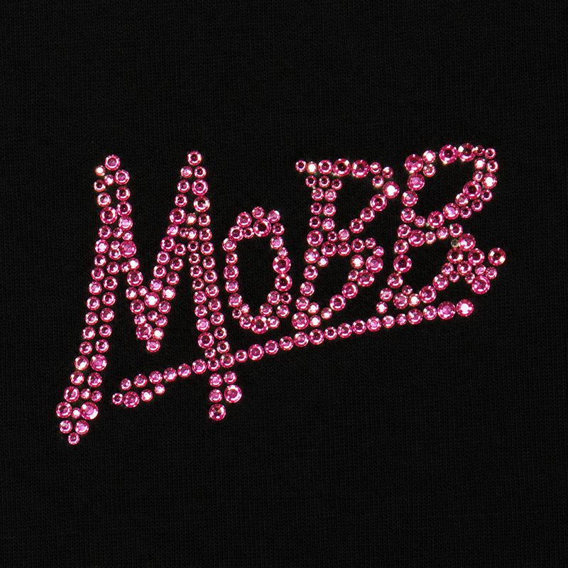 OG RHINESTONE SWEAT PANTS -BLACK/PINK-