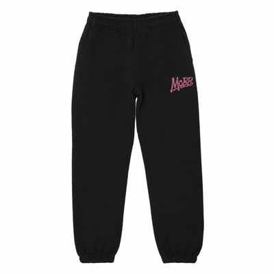 OG RHINESTONE SWEAT PANTS -BLACK/PINK-