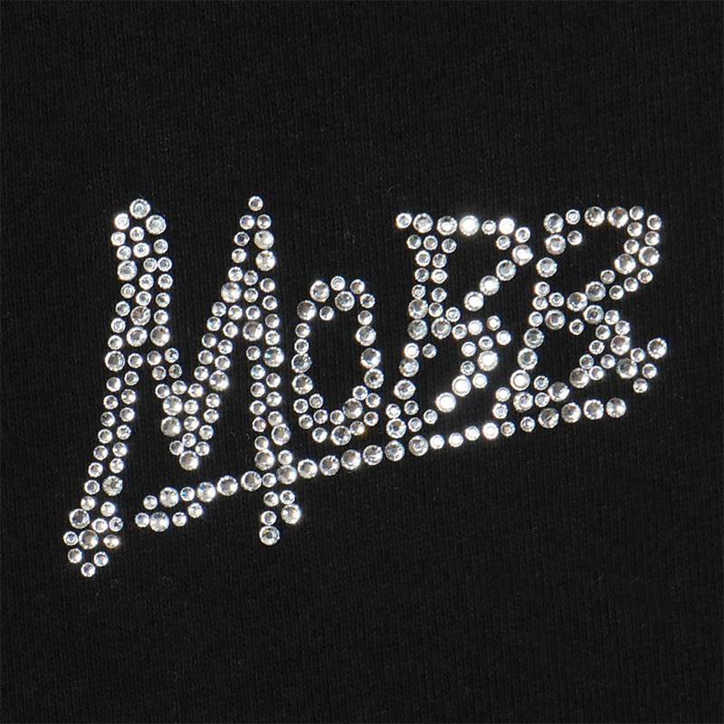 OG RHINESTONE SWEAT PANTS -BLACK/WHITE-