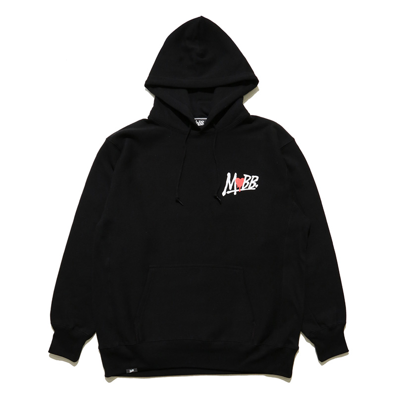 HEART DRIP HOODIE -BLACK-
