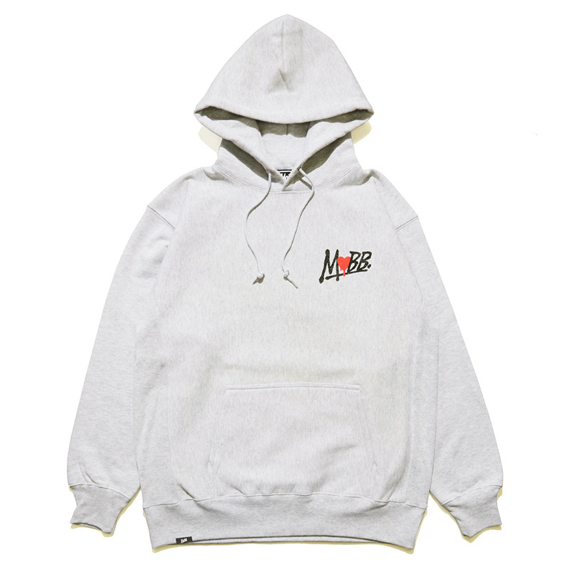 HEART DRIP HOODIE -GREY-