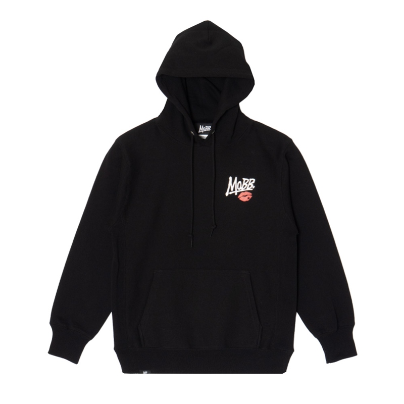 GLITTER KISS HOODIE -BLACK-