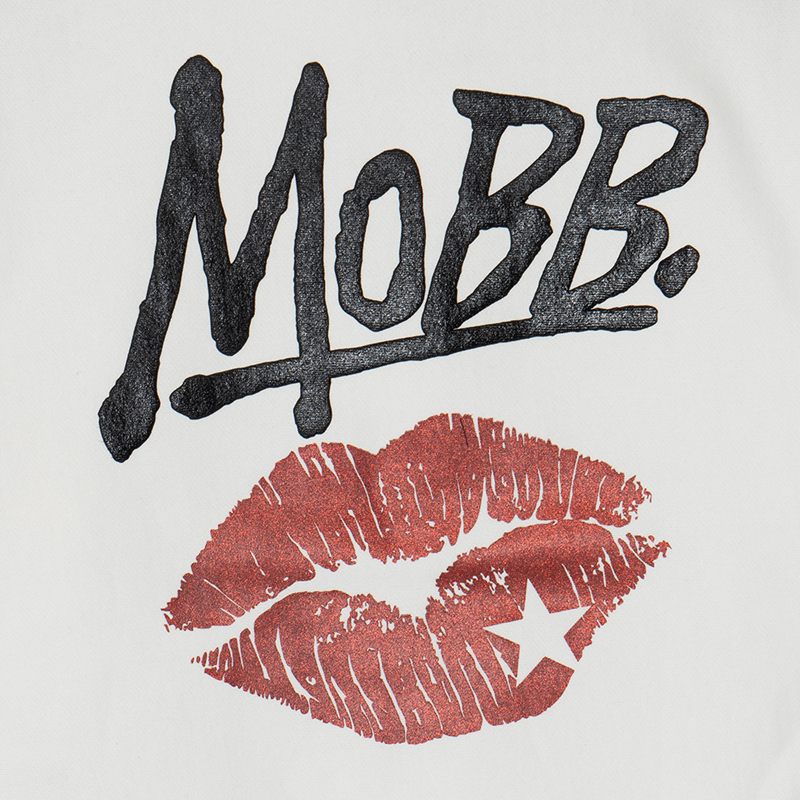 GLITTER KISS HOODIE -WHITE-