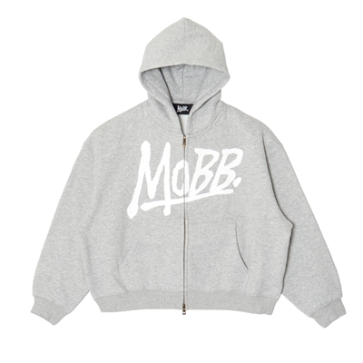 (P)OG BOXY ZIP HOODIE -GREY-