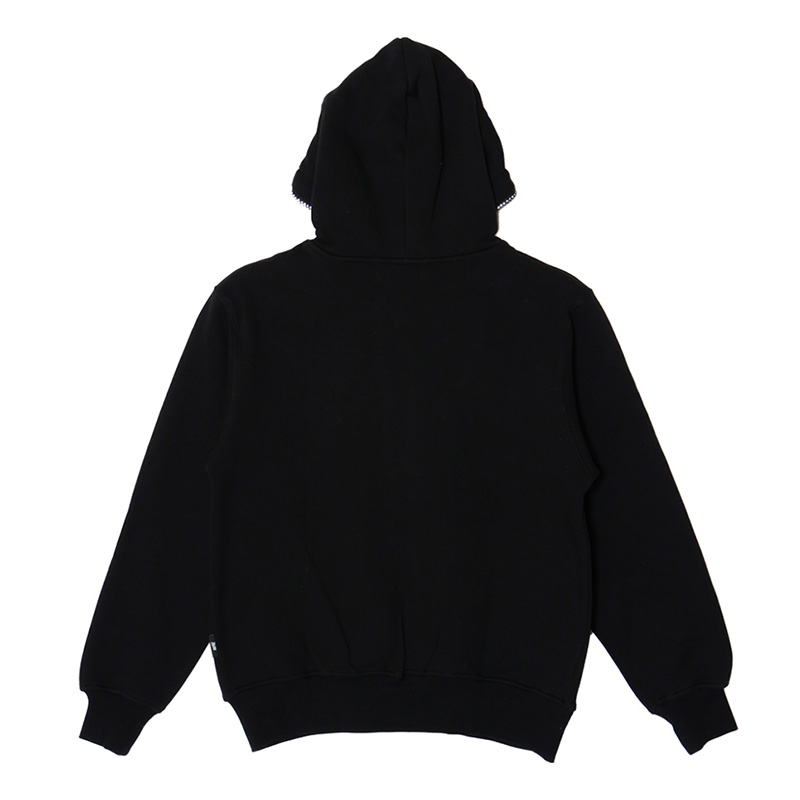 OG STONE ZIP HOODIE -BLACK/WHITE-