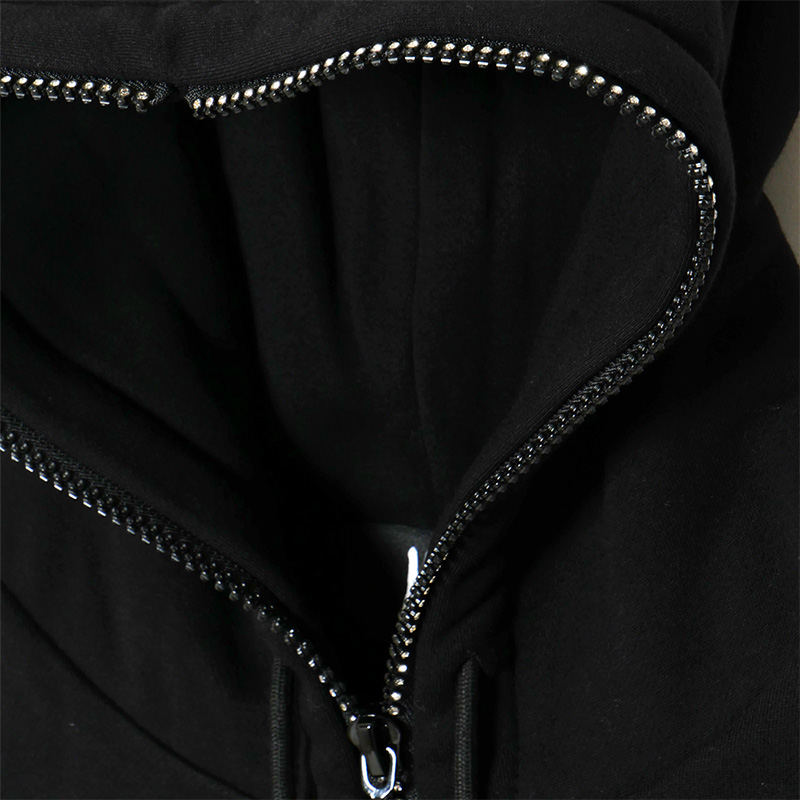 OG STONE ZIP HOODIE -BLACK/WHITE-