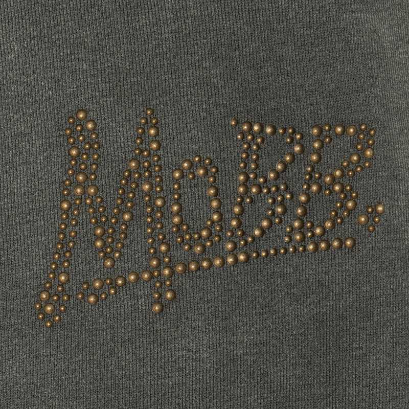 OG BRASS BOXY FUR ZIP HOODIE -BLACK-