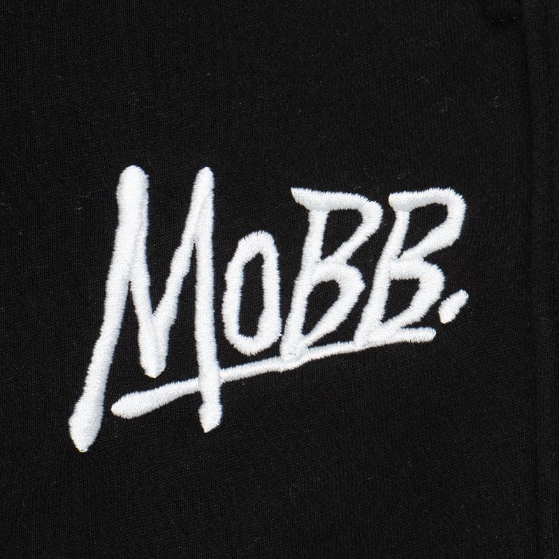OG CURVED SWEAT PANTS -BLACK-