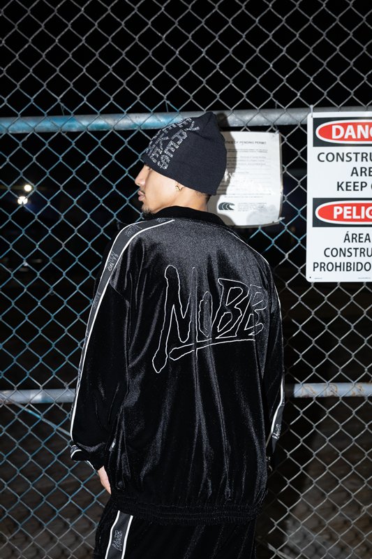 OG STONE VELOR TRACK JACKET -BLACK-