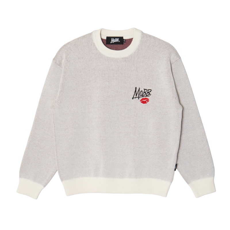 GLITTER KISS KNIT -WHITE-