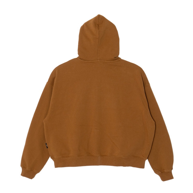 NY WAPPEN ZIP HOODIE -CAMEL-
