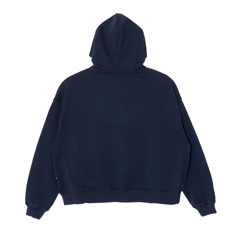 NY WAPPEN ZIP HOODIE -NAVY-
