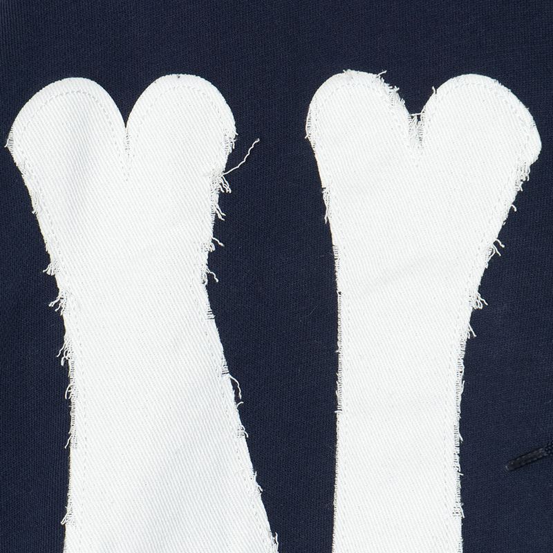 NY WAPPEN ZIP HOODIE -NAVY-