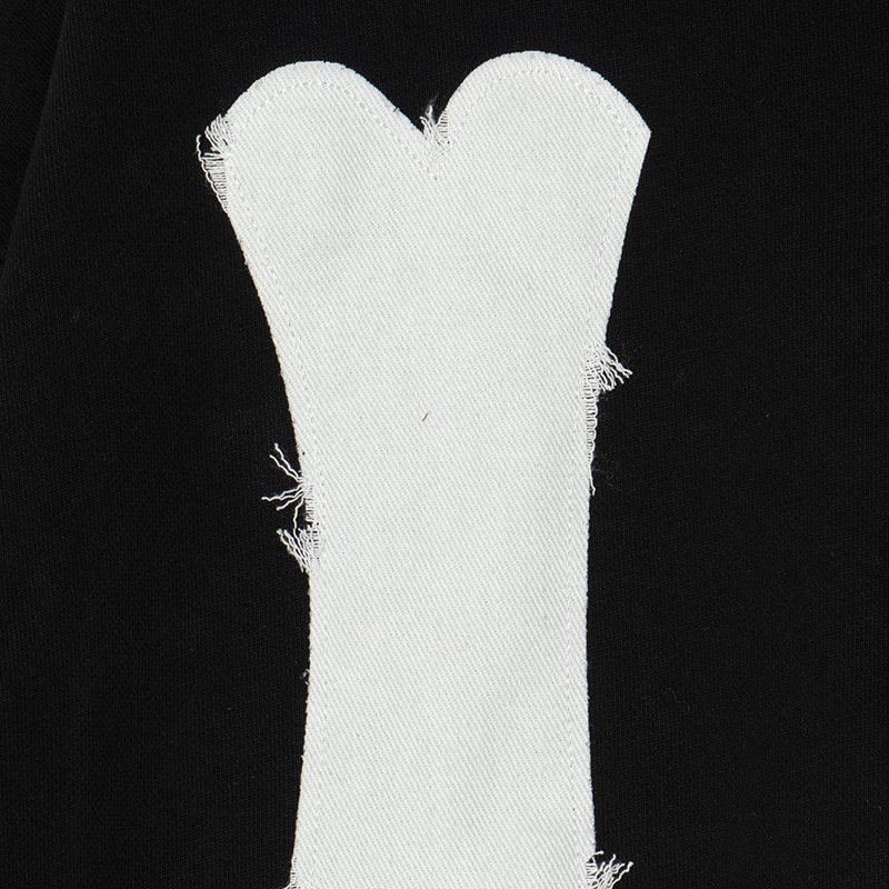 LA WAPPEN ZIP HOODIE -BLACK-