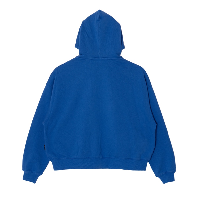 LA WAPPEN ZIP HOODIE -BLUE-
