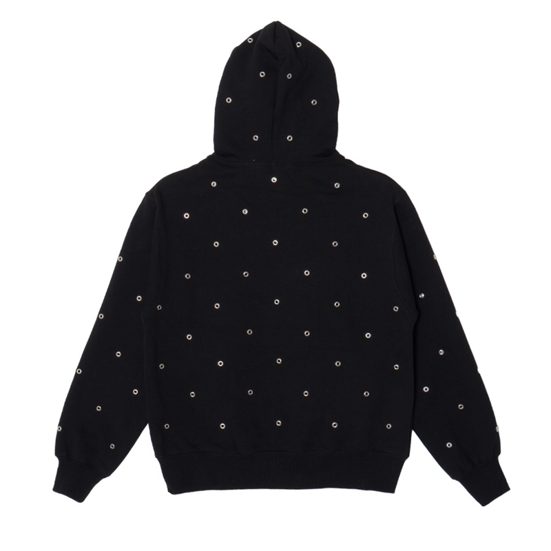 OG EYELET HOODIE -BLACK-