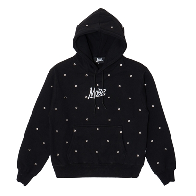 OG EYELET HOODIE -BLACK-