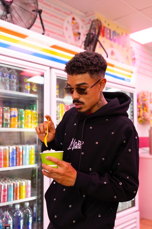 OG EYELET HOODIE -OLIVE-