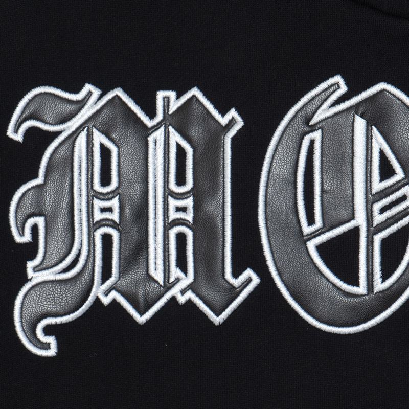 MOBB FOR LIFE WAPPEN ZIP HOODIE -BLACK/BLACK-