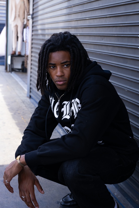 MOBB FOR LIFE WAPPEN ZIP HOODIE -BLACK/BLACK-