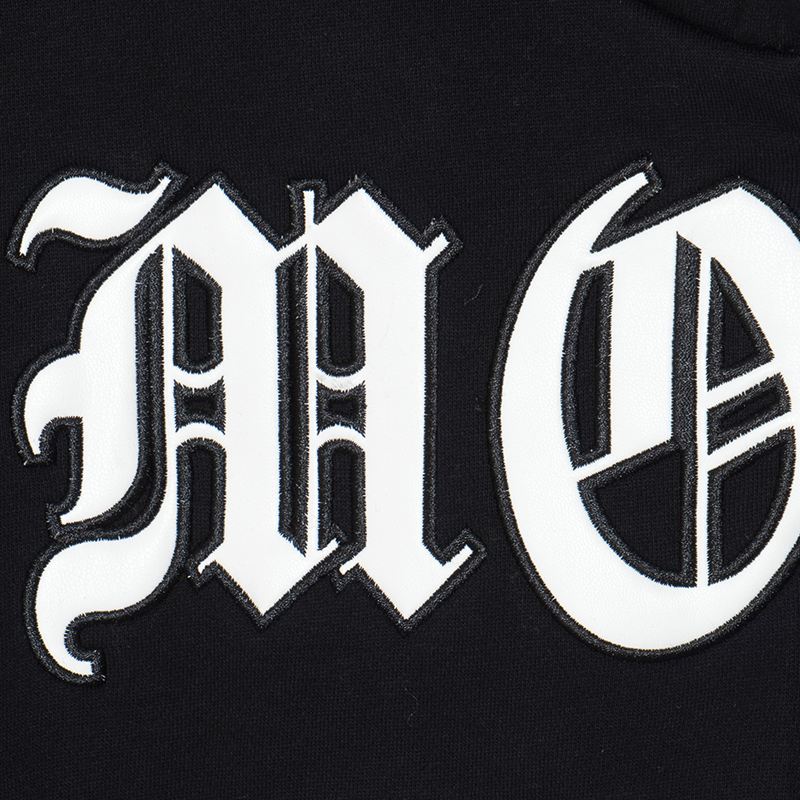 MOBB FOR LIFE WAPPEN ZIP HOODIE -BLACK/WHITE-
