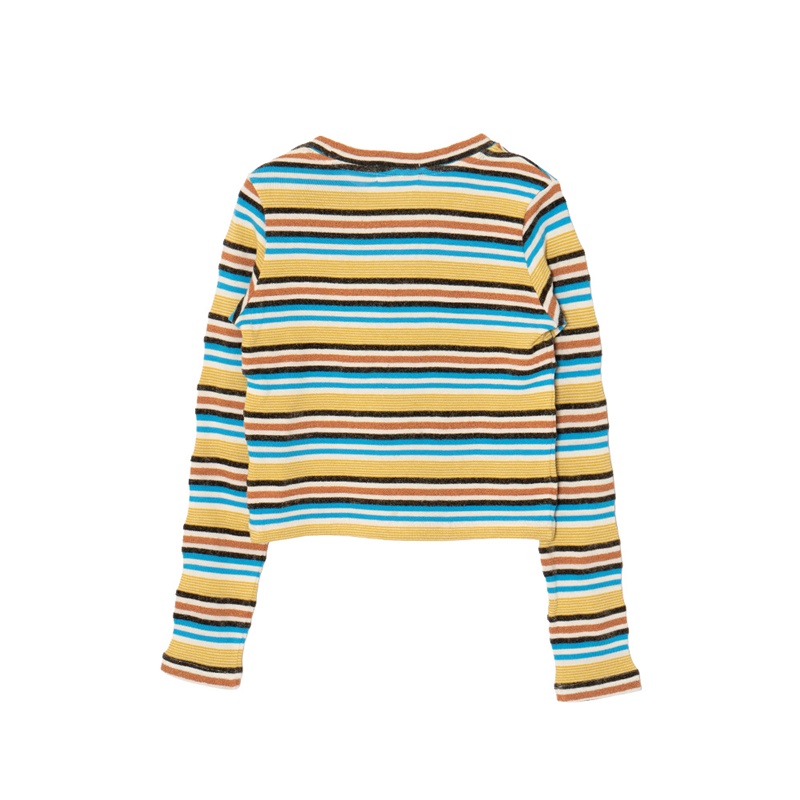 OG METAL BORDER KNIT -BLUE- (LADIES)