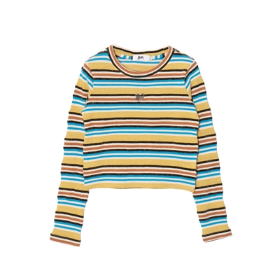 OG METAL BORDER KNIT -BLUE- (LADIES)
