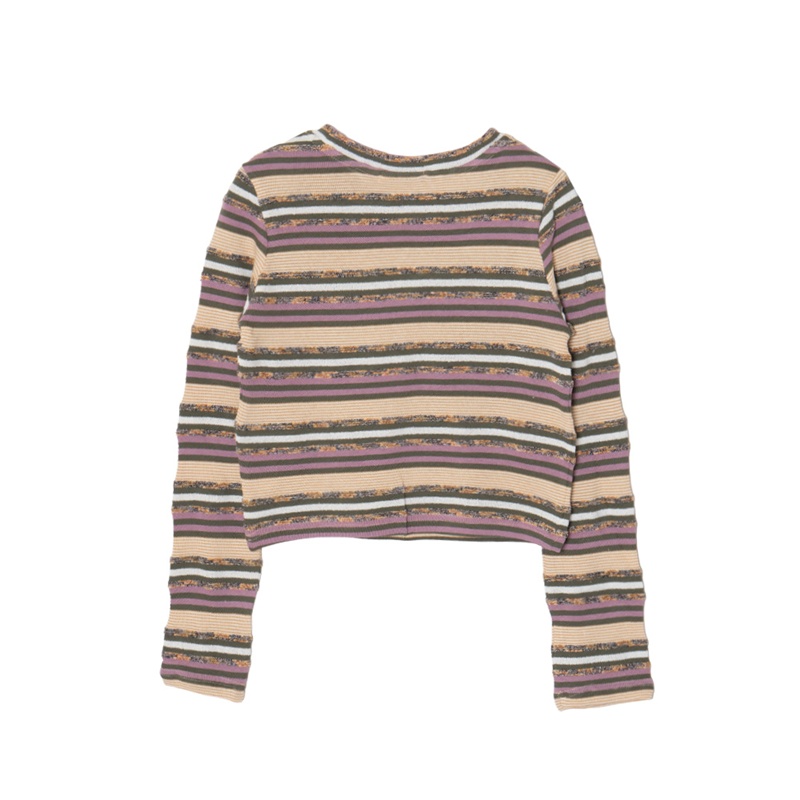 OG METAL BORDER KNIT -OLIVE- (LADIES)