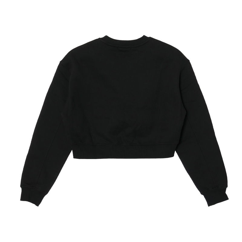 OG CROPPED CREW SWEAT -BLACK×PINK- (LADIES)