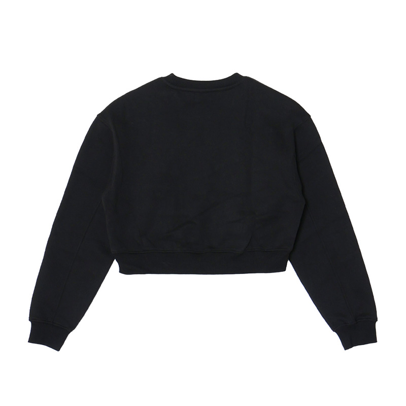 OG CROPPED CREW SWEAT -BLACK×WHITE- (LADIES)