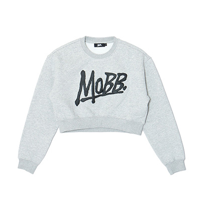 OG CROPPED CREW SWEAT -GREY- (LADIES)