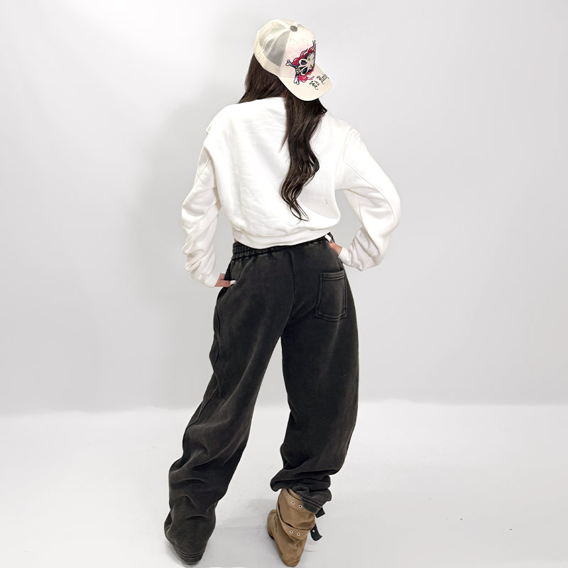 OG CROPPED CREW SWEAT -WHITE- (LADIES)