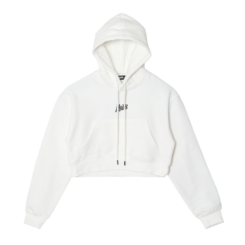 OG CROPPED HOODIE -WHITE- (LADIES)
