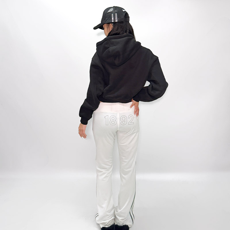 OG STONE CROPPED HOODIE -BLACK- (LADIES)