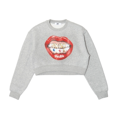 MOBB LIP SWEAT -GREY- (LADIES)