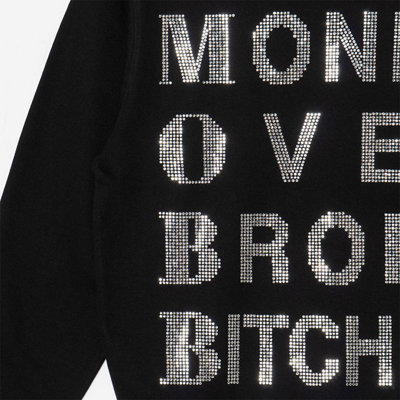 MOBB STONE CREW SWEAT -BLACK- (LADIES)